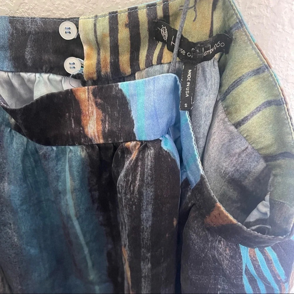 House of Harlow Silk Tiered Watercolor Dress - Picture 4 of 8